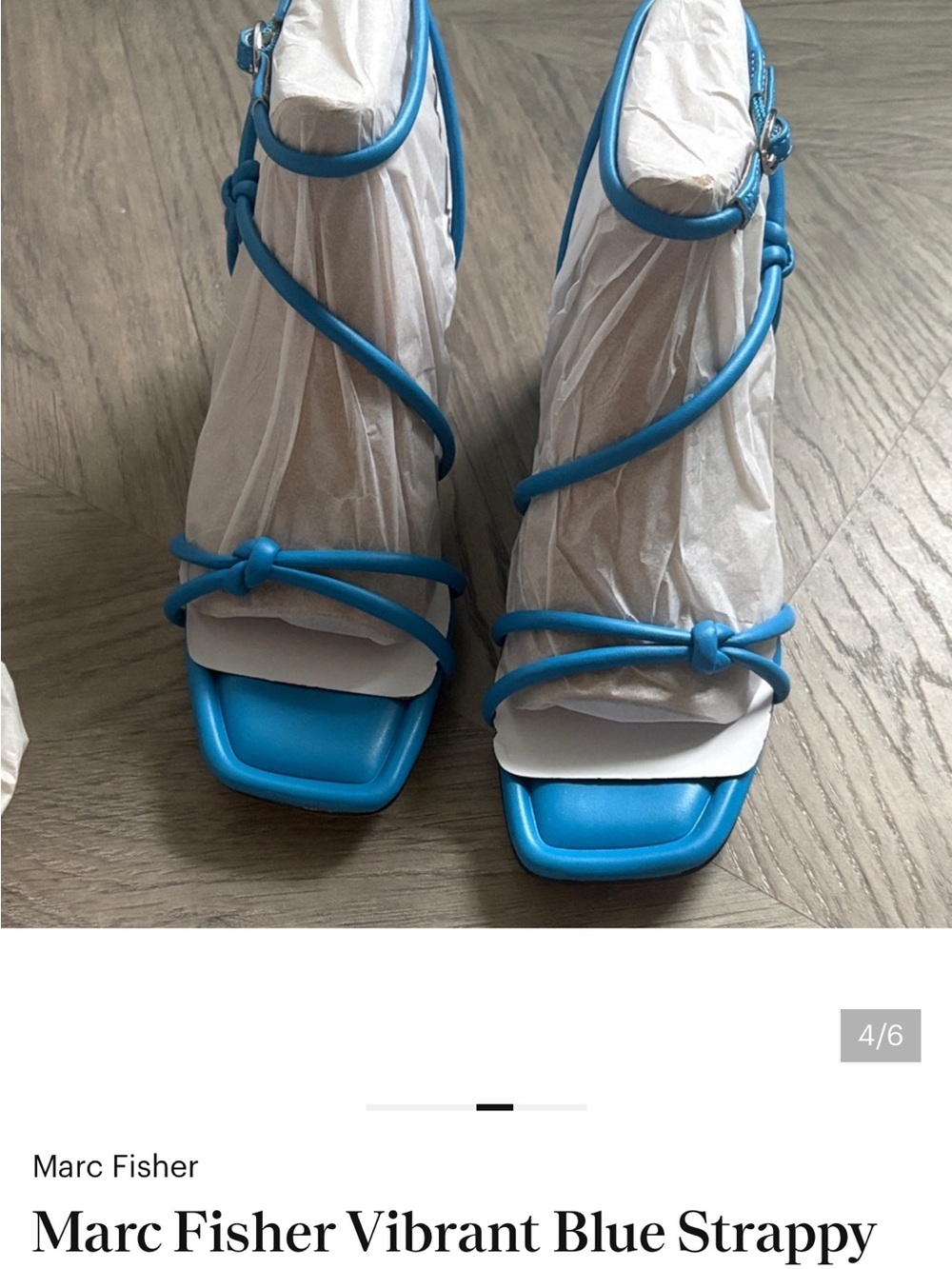 Marc Fisher Strappy Block Heel Sandal - Picture 3 of 5